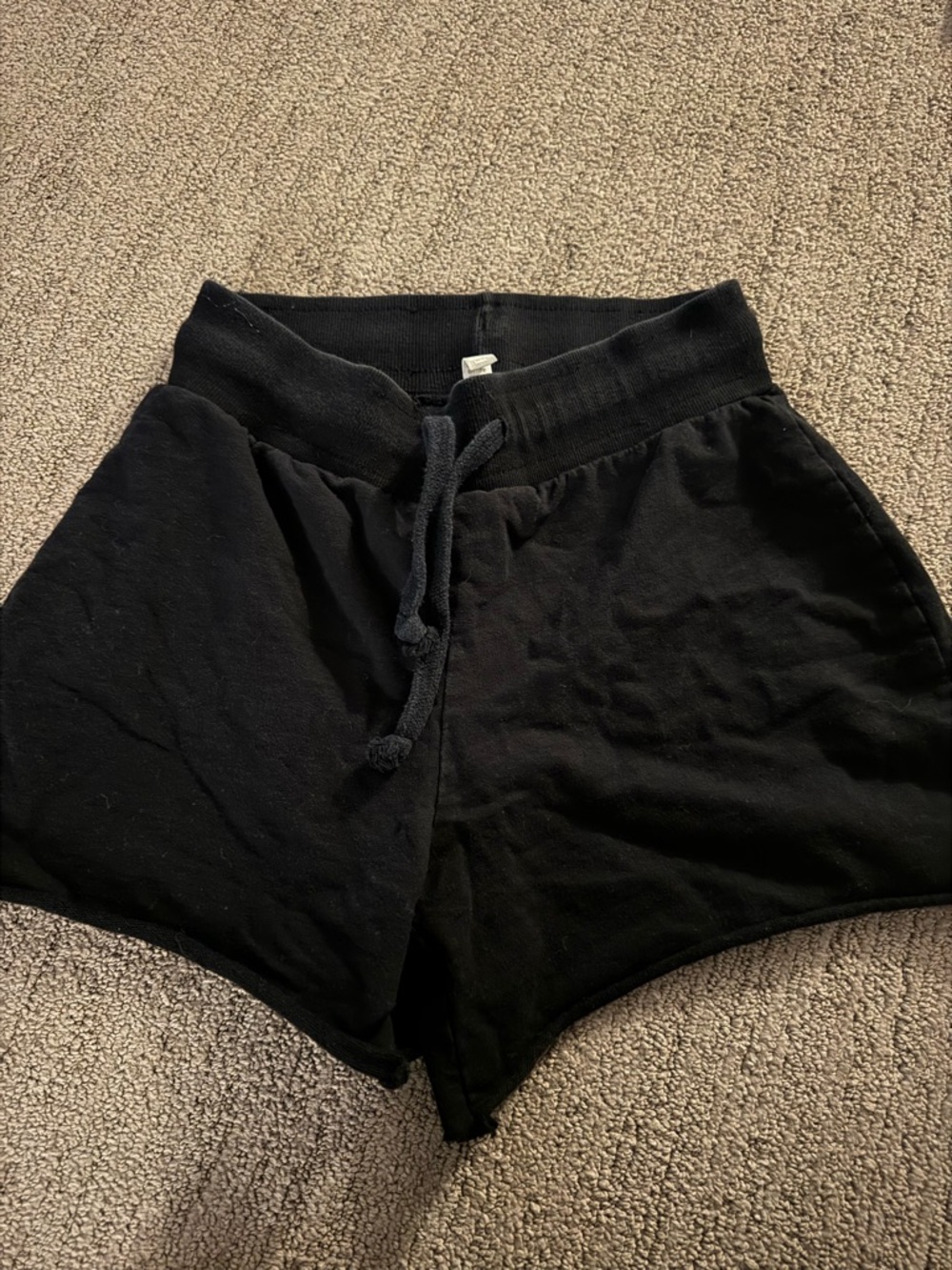 Brandy Melville Black Drawstring Athletic Shorts